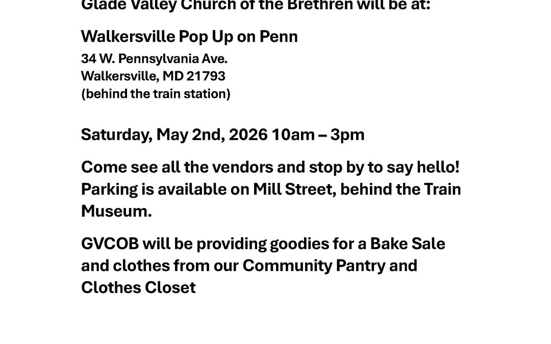 Walkersville Pop Up on Penn – Glade Valley COB